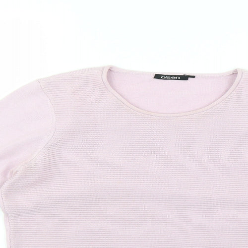 Olsen Womens Purple   Pullover Jumper Size 10