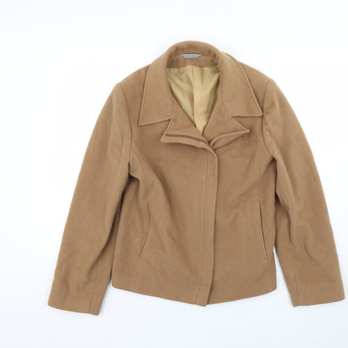 Marks and Spencer Womens Brown   Overcoat Coat Size 14