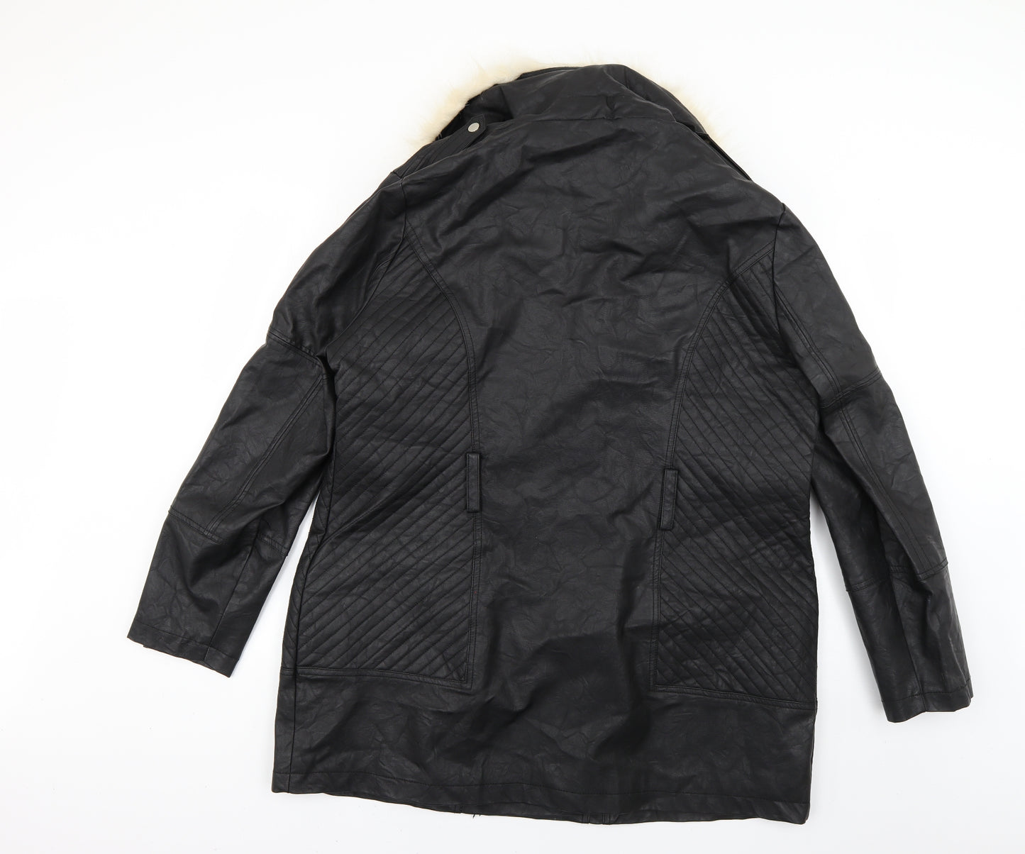 F&F Womens Black   Overcoat Coat Size 20
