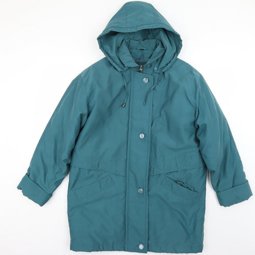 Klass Womens Green   Overcoat Coat Size 12