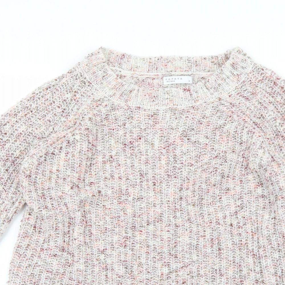 Papaya Womens Multicoloured   Pullover Jumper Size M