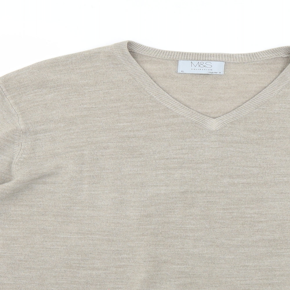 Marks and Spencer Mens Beige    Jumper Size XL