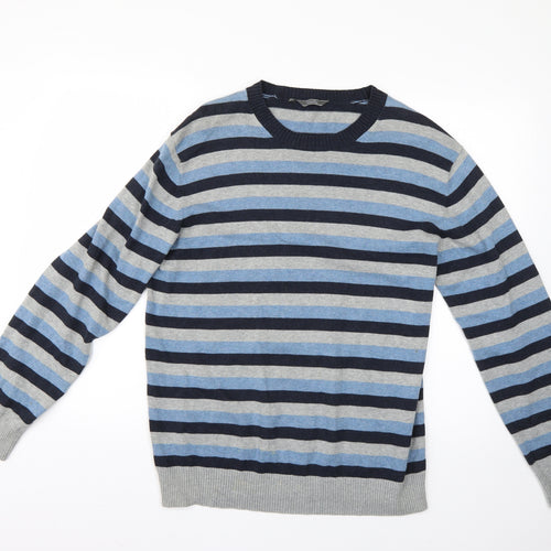 Wolsey Mens Multicoloured Striped  Pullover Jumper Size M