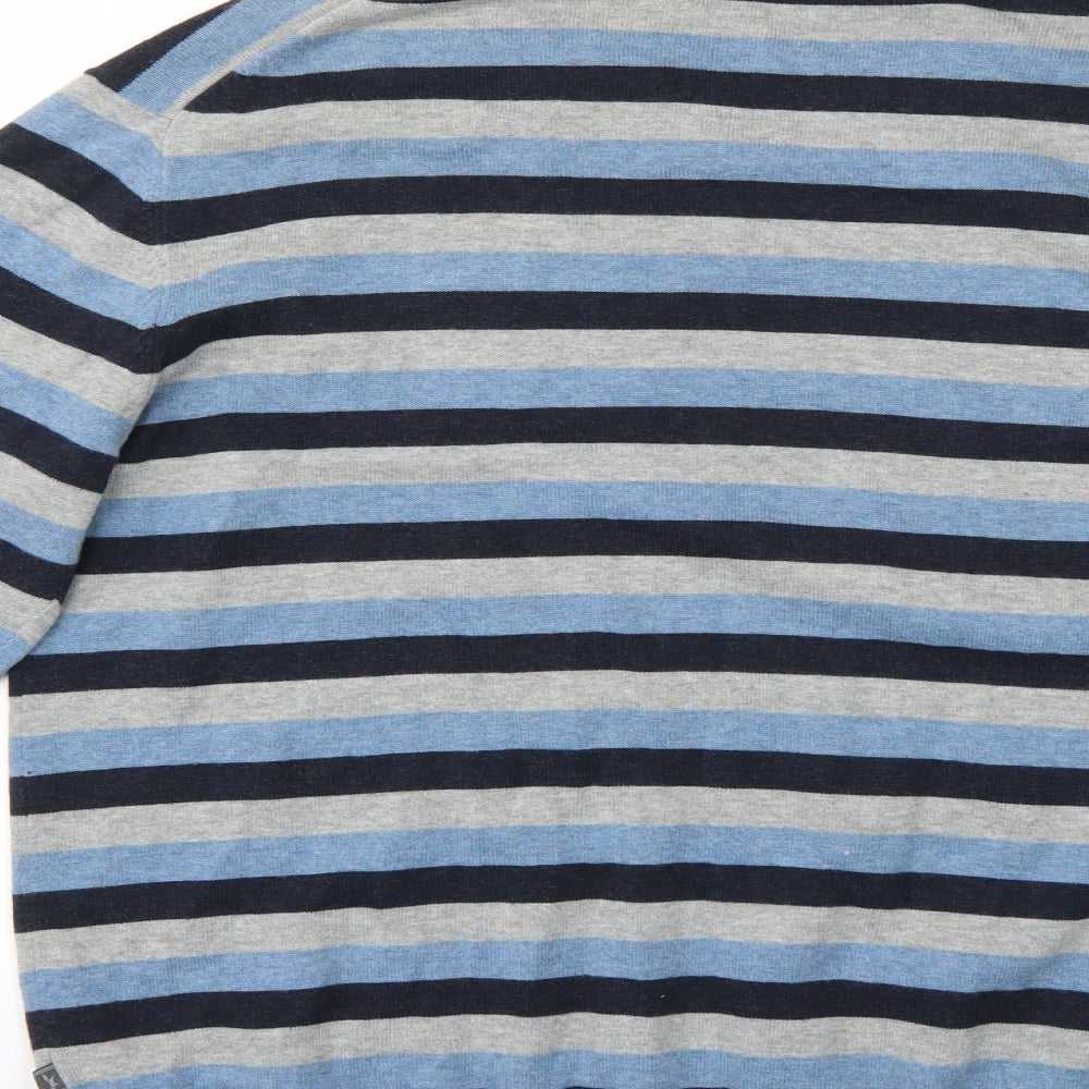 Wolsey Mens Multicoloured Striped  Pullover Jumper Size M