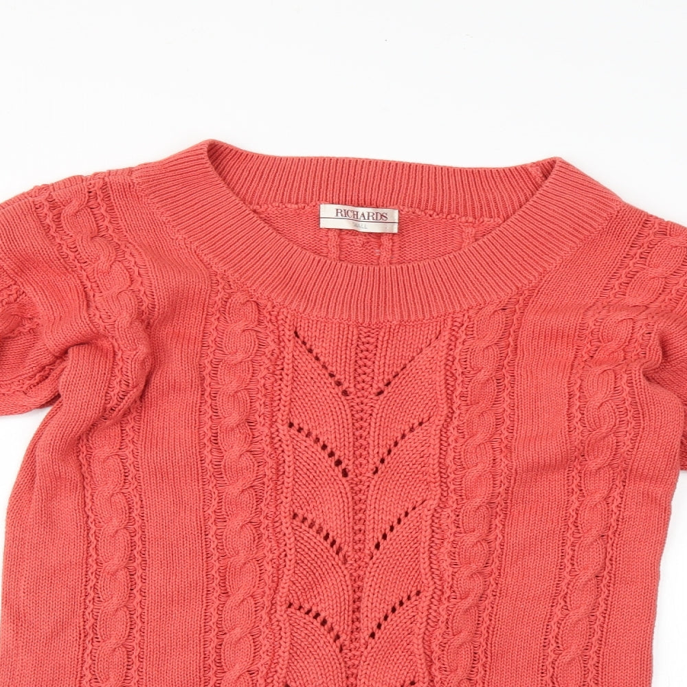 Richards Mens Pink   Pullover Jumper Size S
