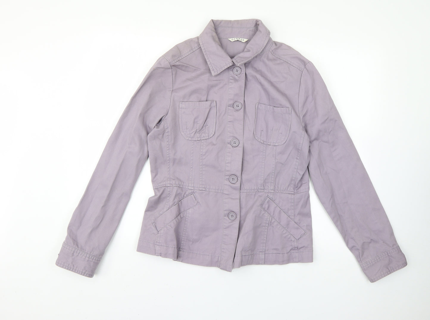 George Womens Purple   Jacket Coat Size 14