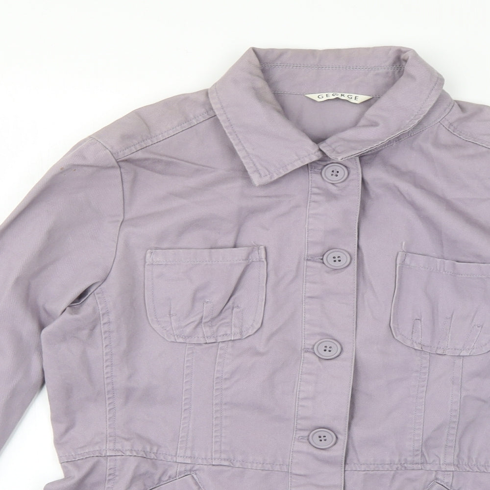 George Womens Purple   Jacket Coat Size 14