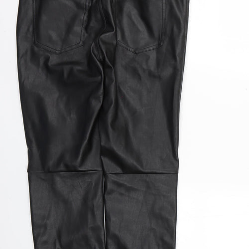 H&M Womens Black   Trousers  Size 12 L25 in