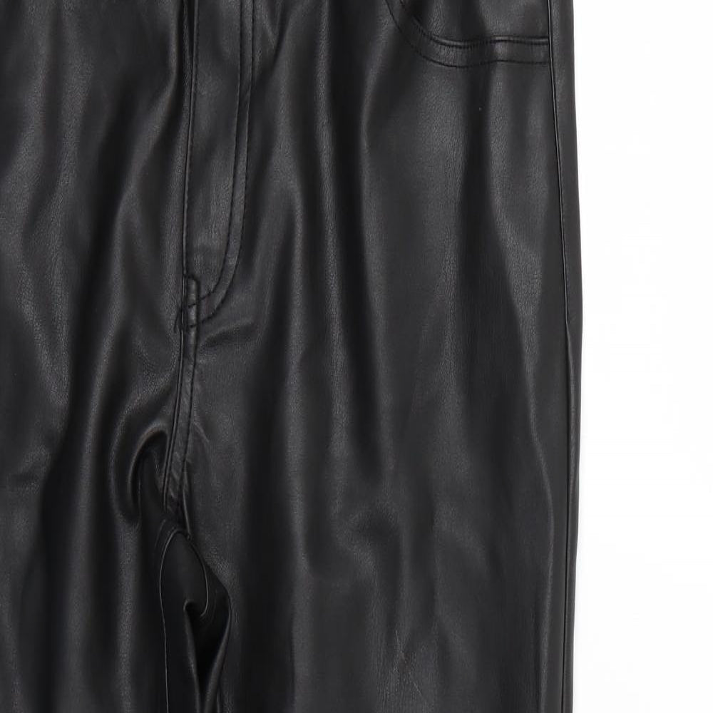 H&M Womens Black   Trousers  Size 12 L25 in