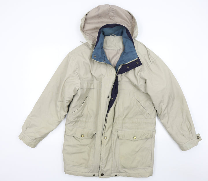 BHS Mens Beige   Overcoat Coat Size 36