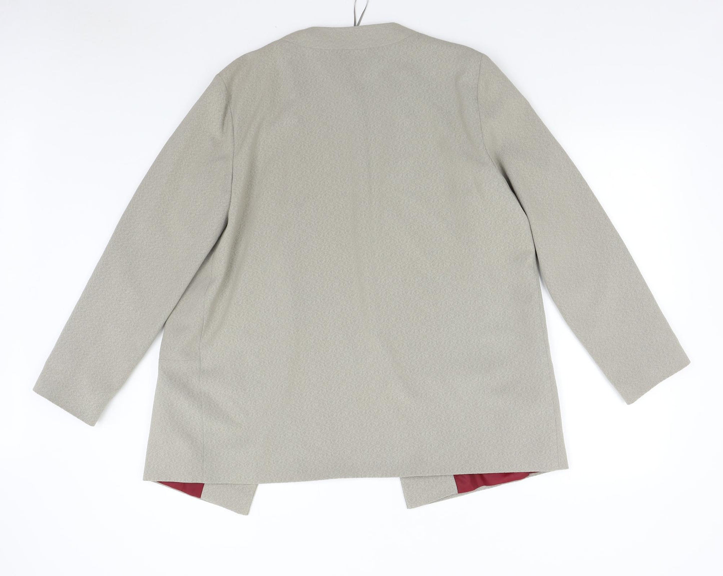 Lola Skye Womens Beige   Jacket Blazer Size 16