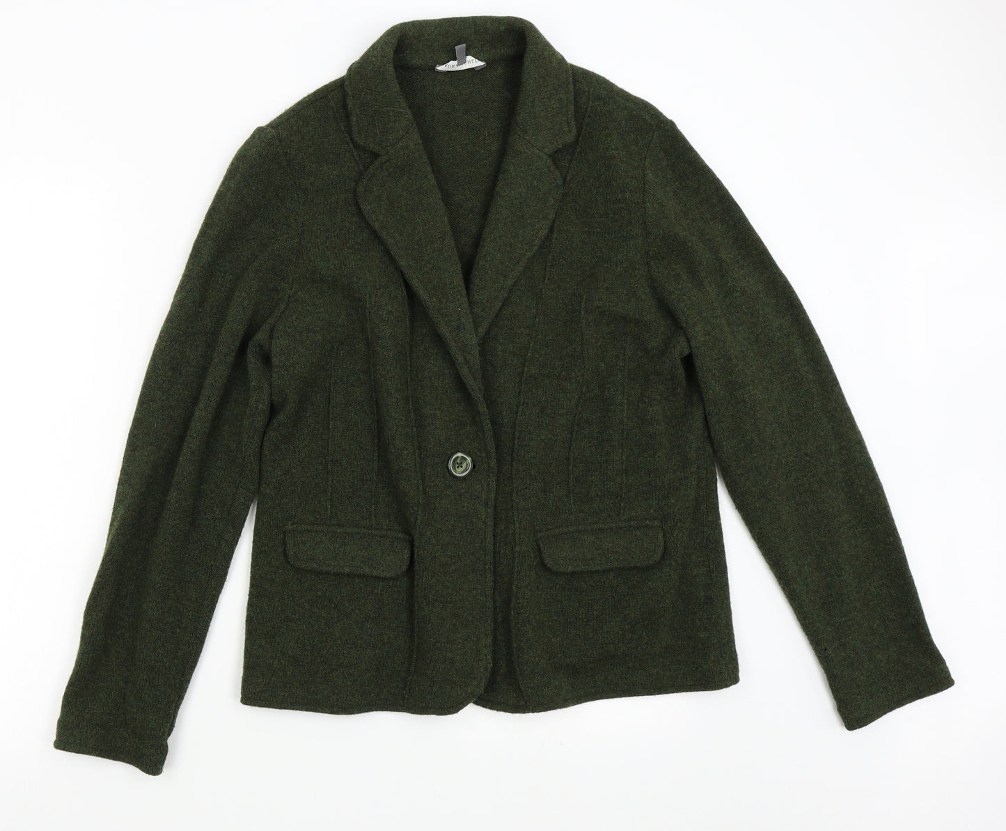 Laura Ashley Womens Green   Jacket Blazer Size 16  - 100% Lambswool