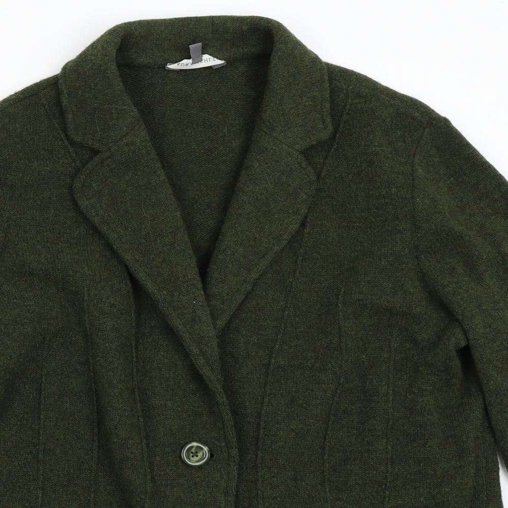 Laura Ashley Womens Green   Jacket Blazer Size 16  - 100% Lambswool