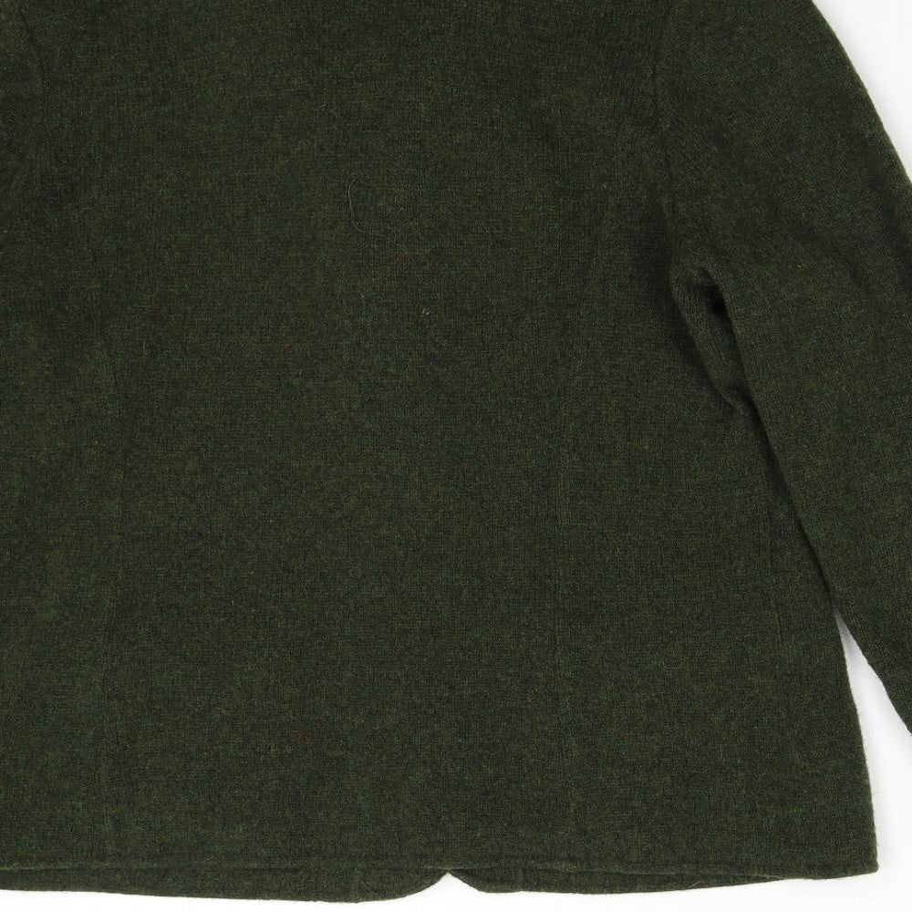 Laura Ashley Womens Green   Jacket Blazer Size 16  - 100% Lambswool