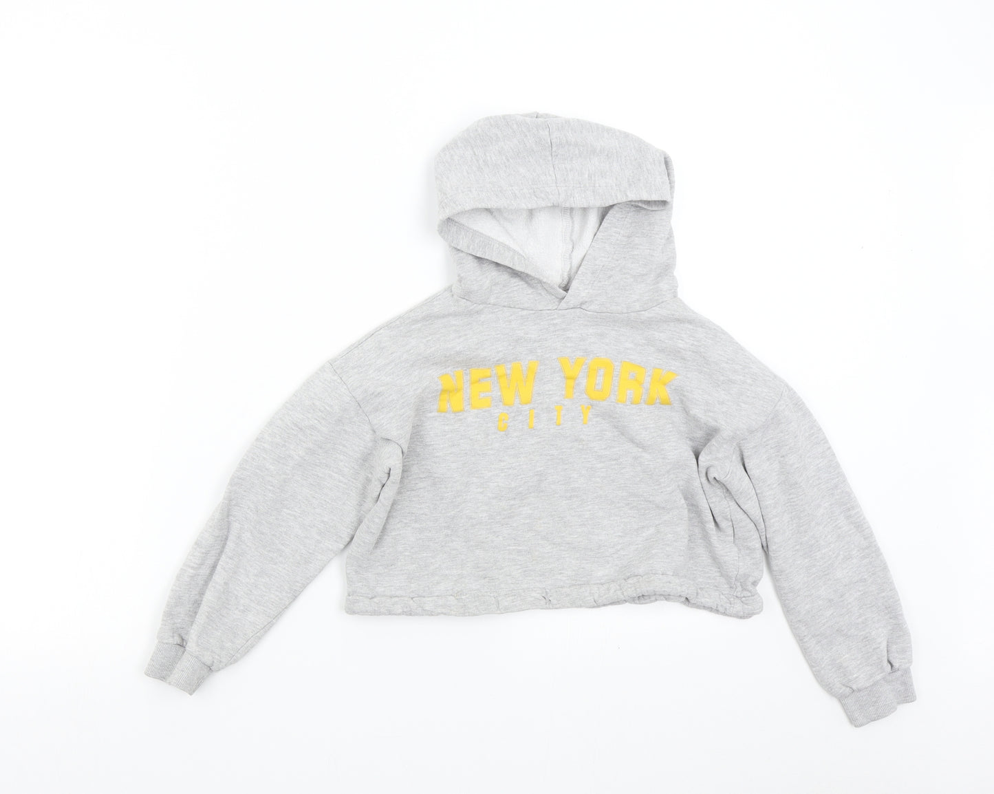 H&M Girls Grey   Pullover Sweatshirt Size 8-9 Years  - New York