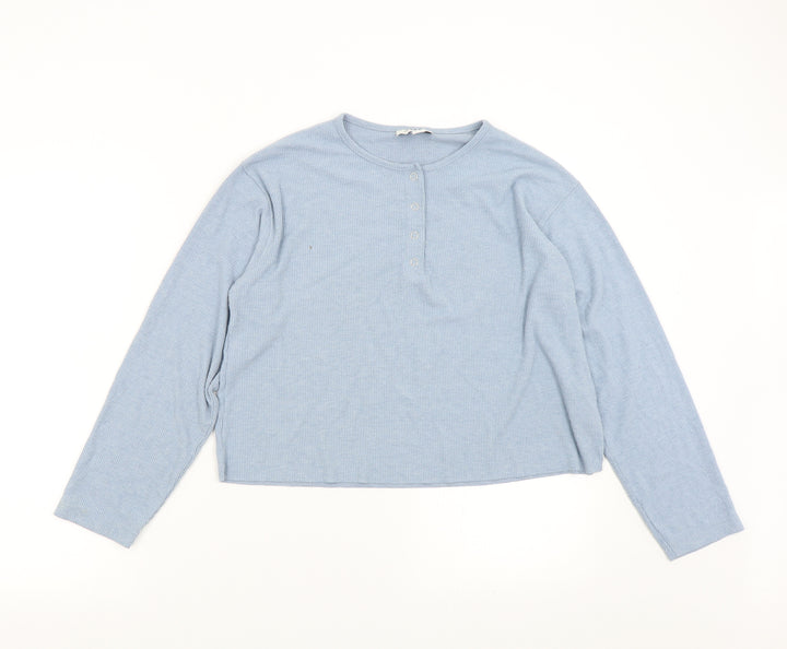 Topshop Womens Blue   Pullover Sweatshirt Size 8