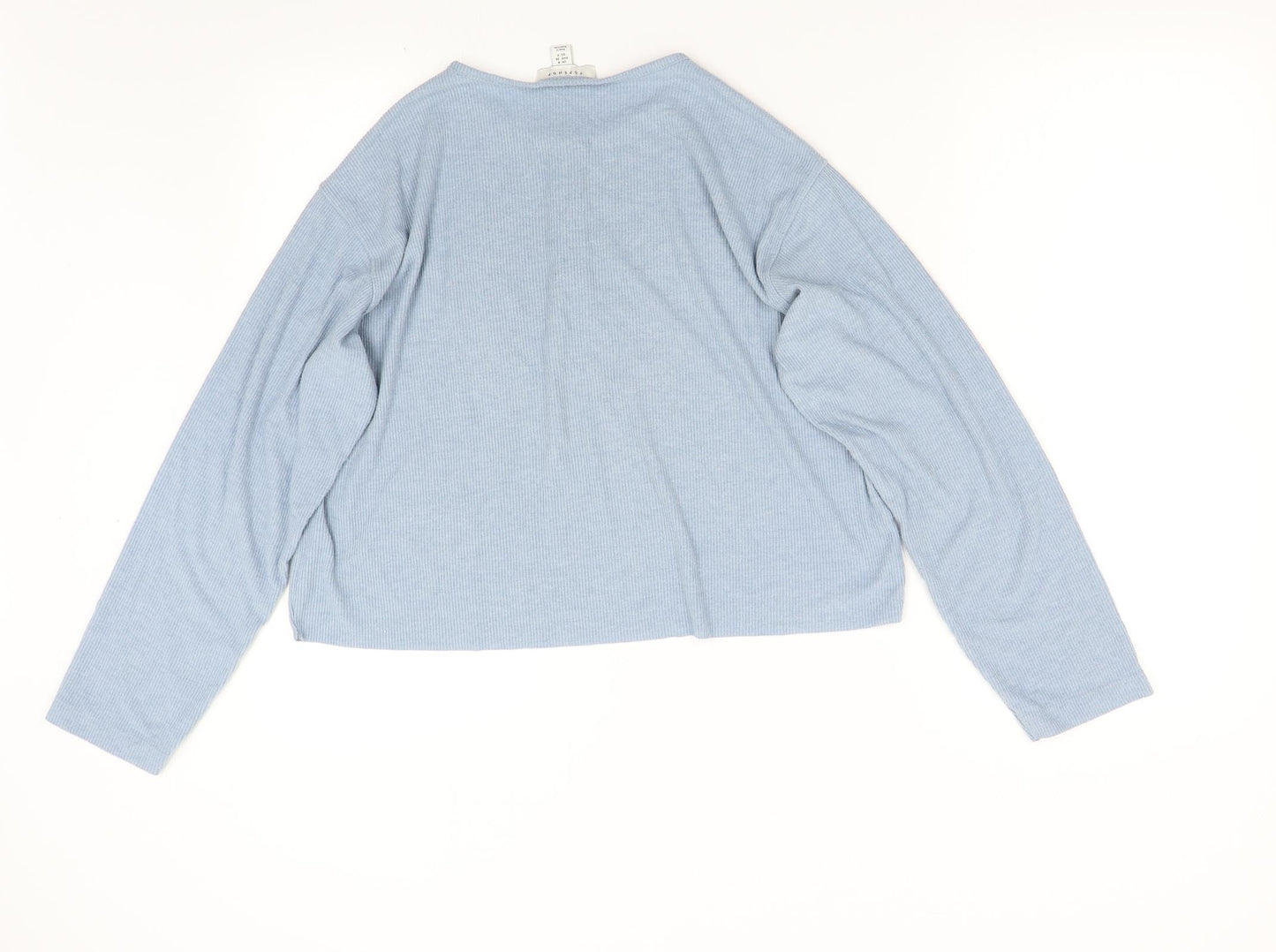Topshop Womens Blue   Pullover Sweatshirt Size 8