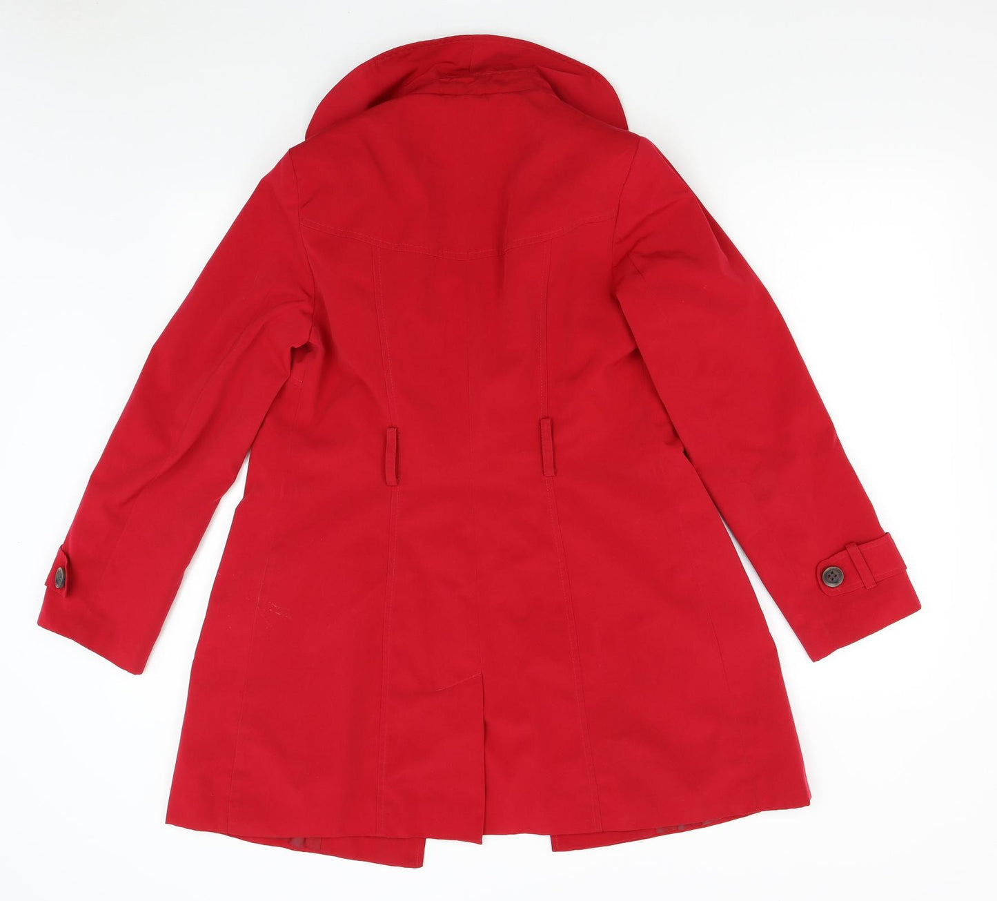 George Womens Red   Trench Coat Coat Size 10