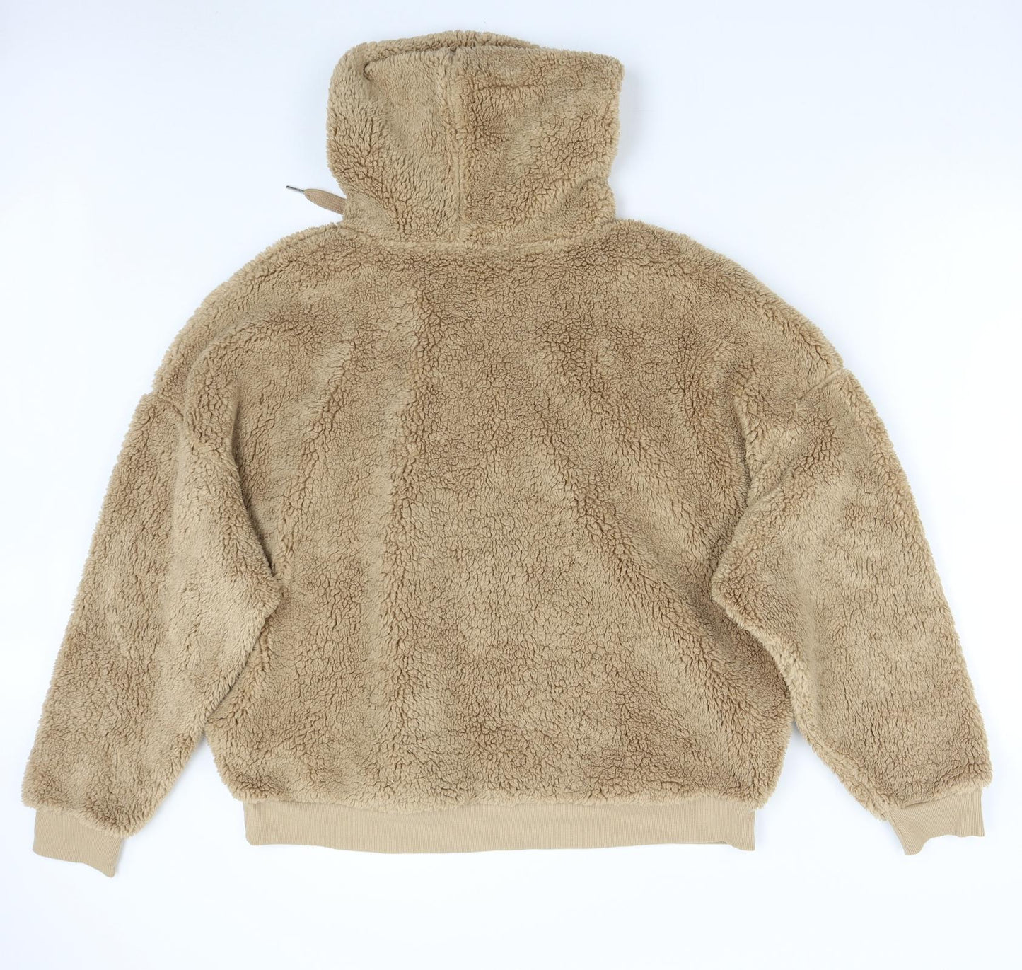 M&S Womens Brown  Fleece Pullover Hoodie Size L