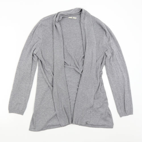 TU Womens Grey  Knit Cardigan Jumper Size 16