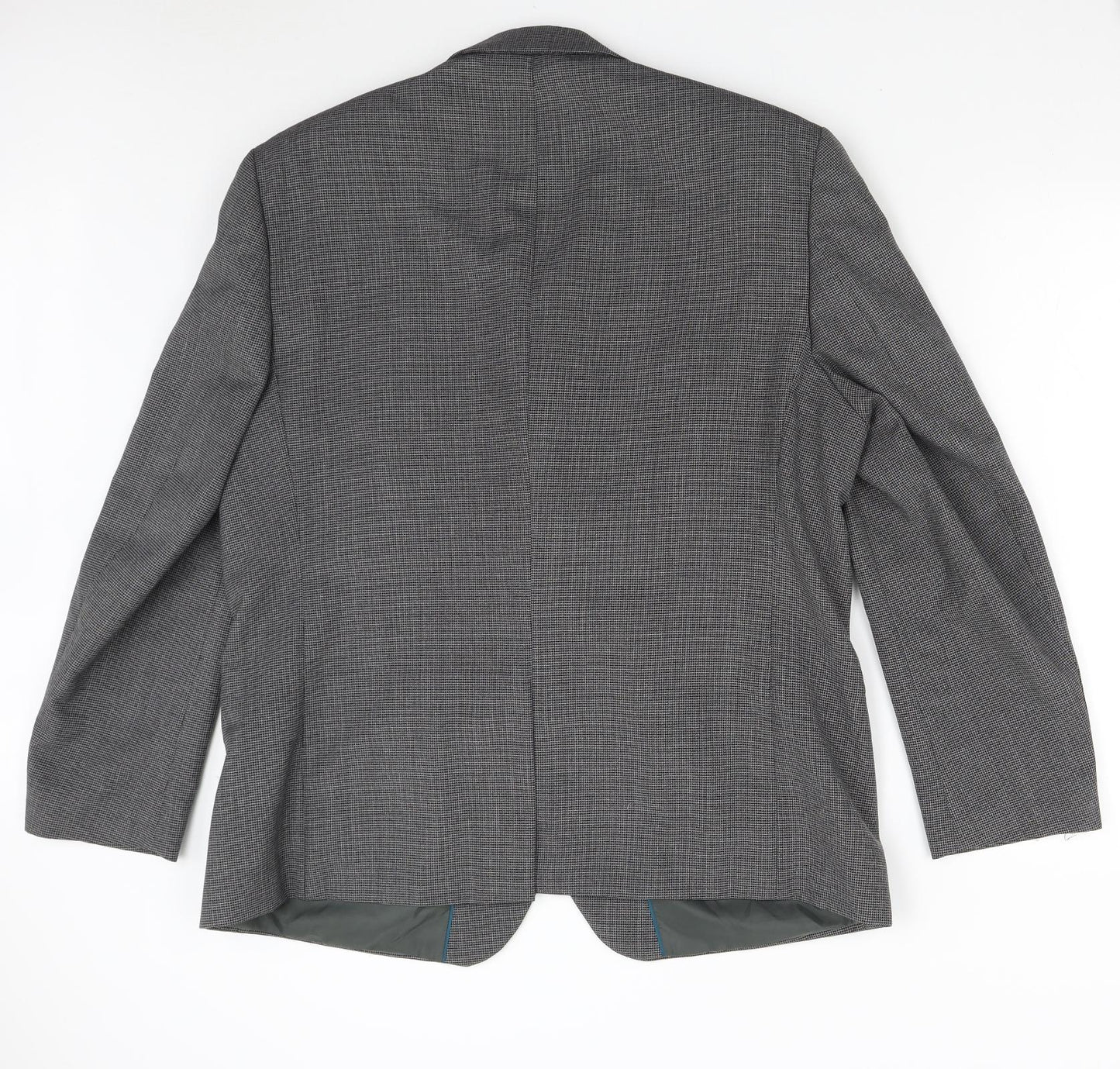 BHS Mens Grey Check  Jacket Suit Jacket Size 44