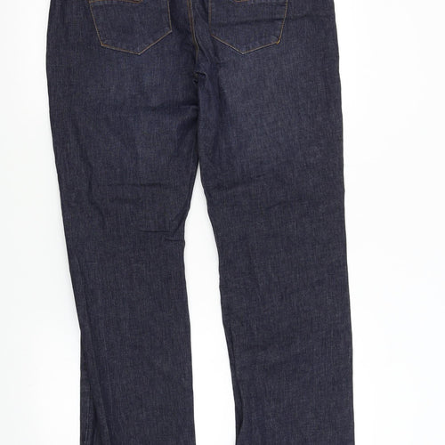 Preworn Mens Blue  Denim Straight Jeans Size 36 L33 in