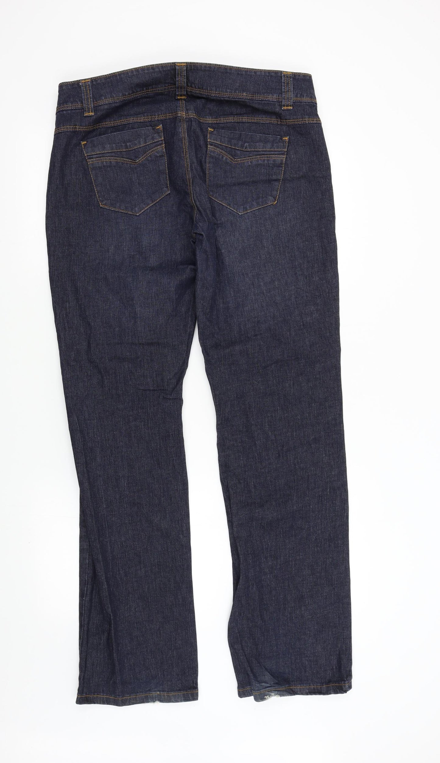 Preworn Mens Blue  Denim Straight Jeans Size 36 L33 in
