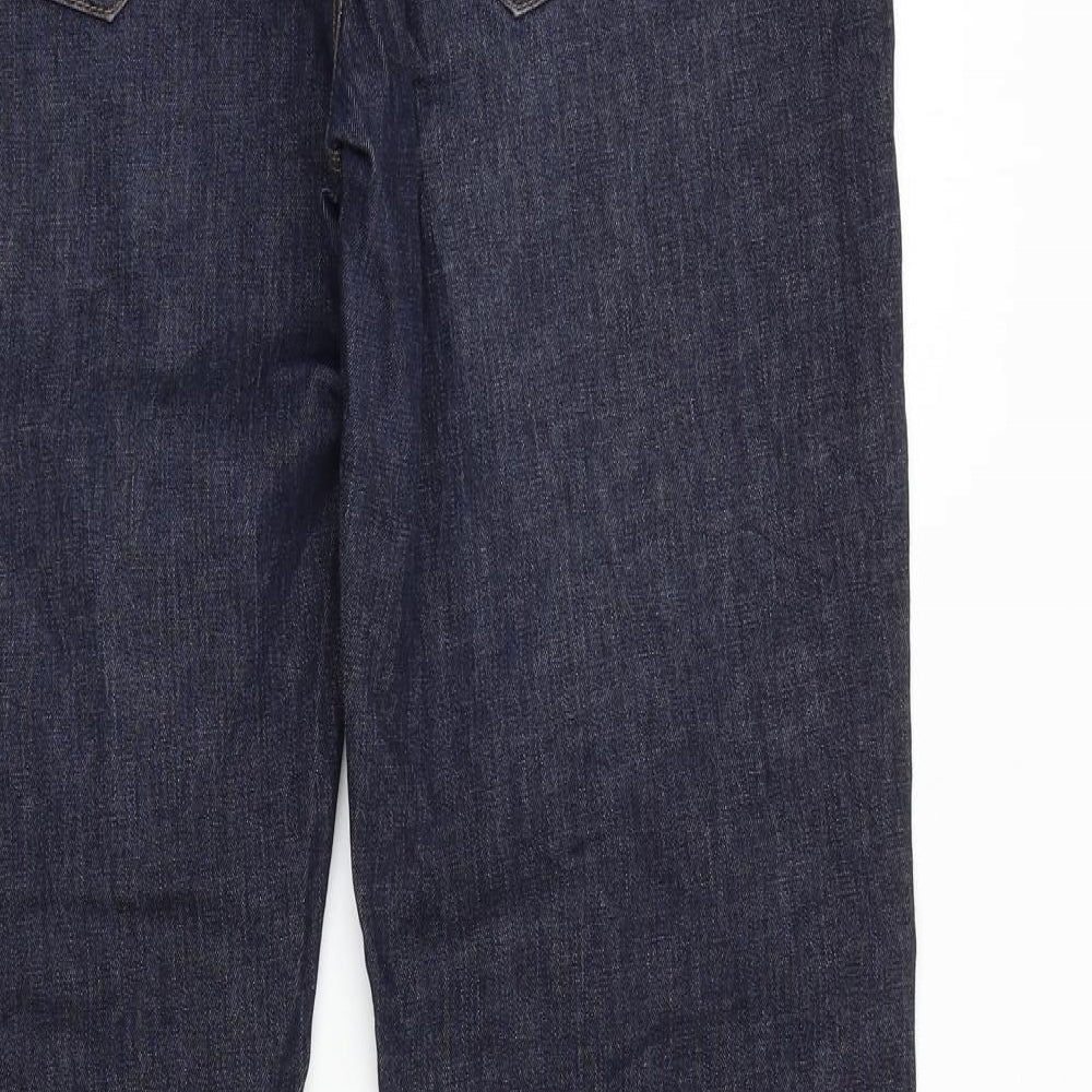 Preworn Mens Blue  Denim Straight Jeans Size 36 L33 in
