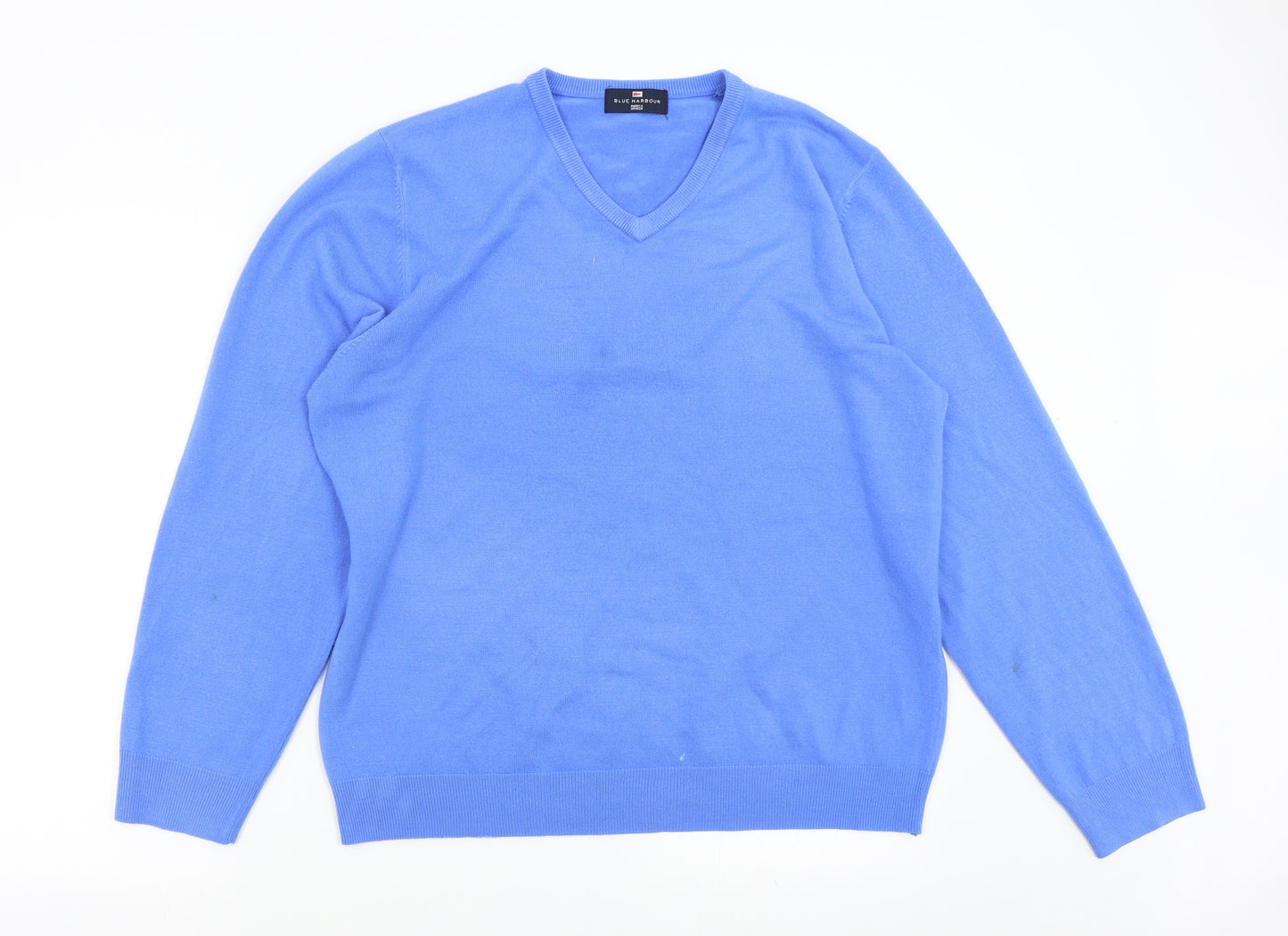 Blue Harbour Mens Blue  Knit Pullover Jumper Size L