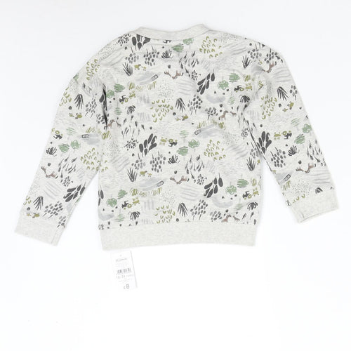 Nutmeg Baby Grey   Pullover Jumper Size 18-24 Months  - Farm Scene Tractor Horses