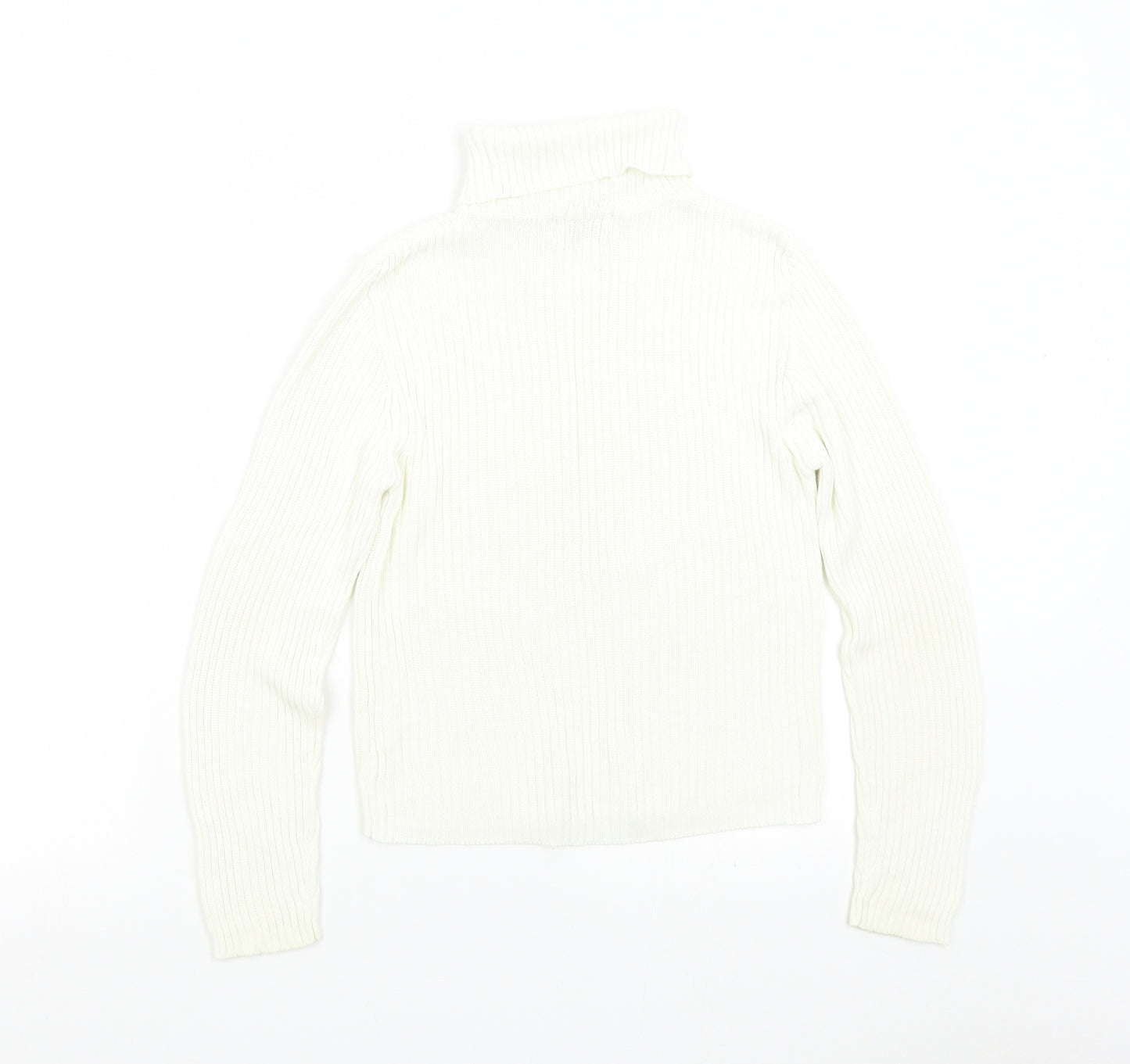 Internacionale Womens Ivory  Knit Pullover Jumper Size 14