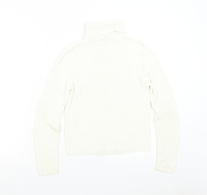 Internacionale Womens Ivory Knit Pullover Jumper Size 14