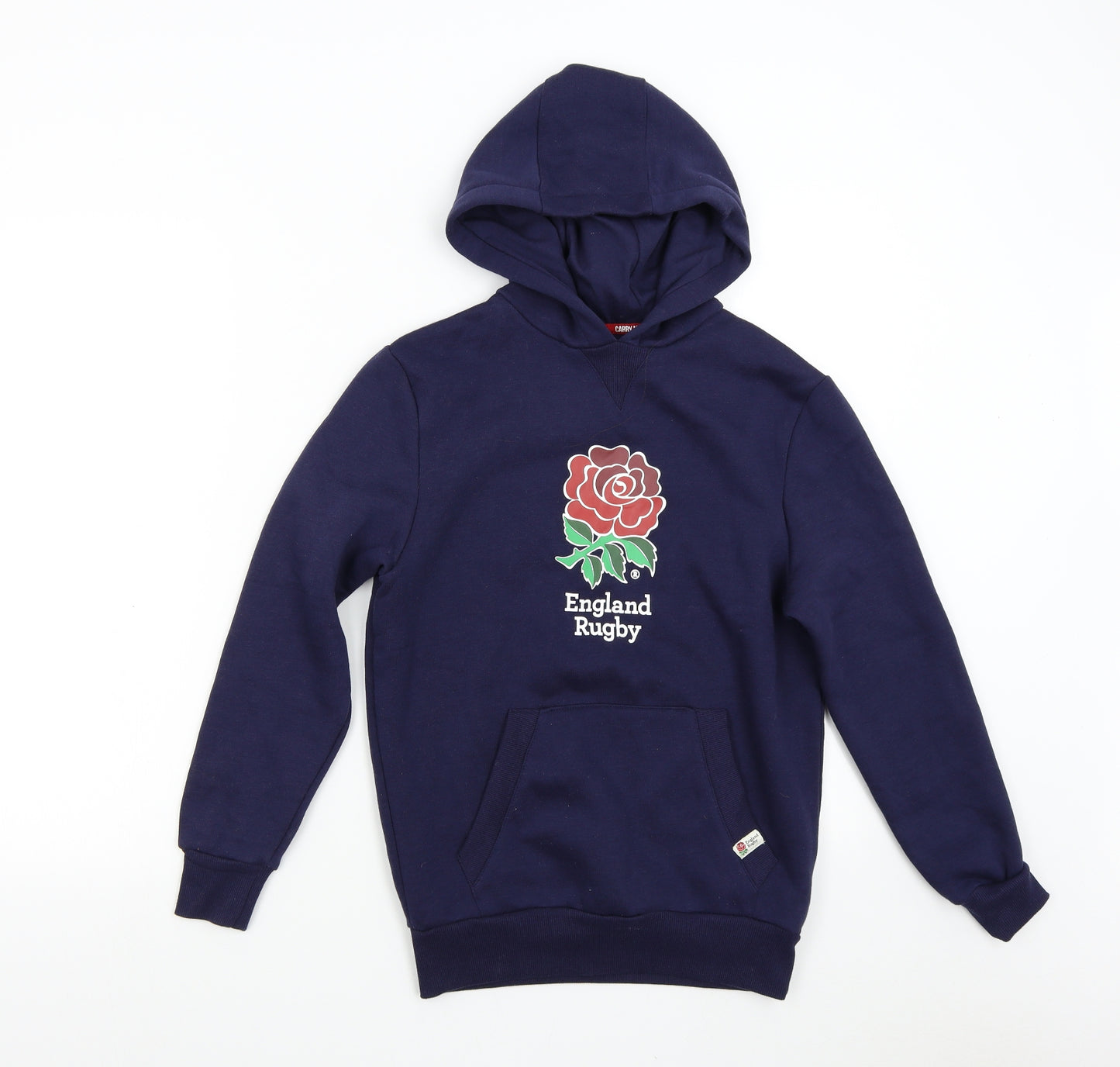 Official Licensed Product Boys Blue   Pullover Hoodie Size 13 Years  - England Rugby Union