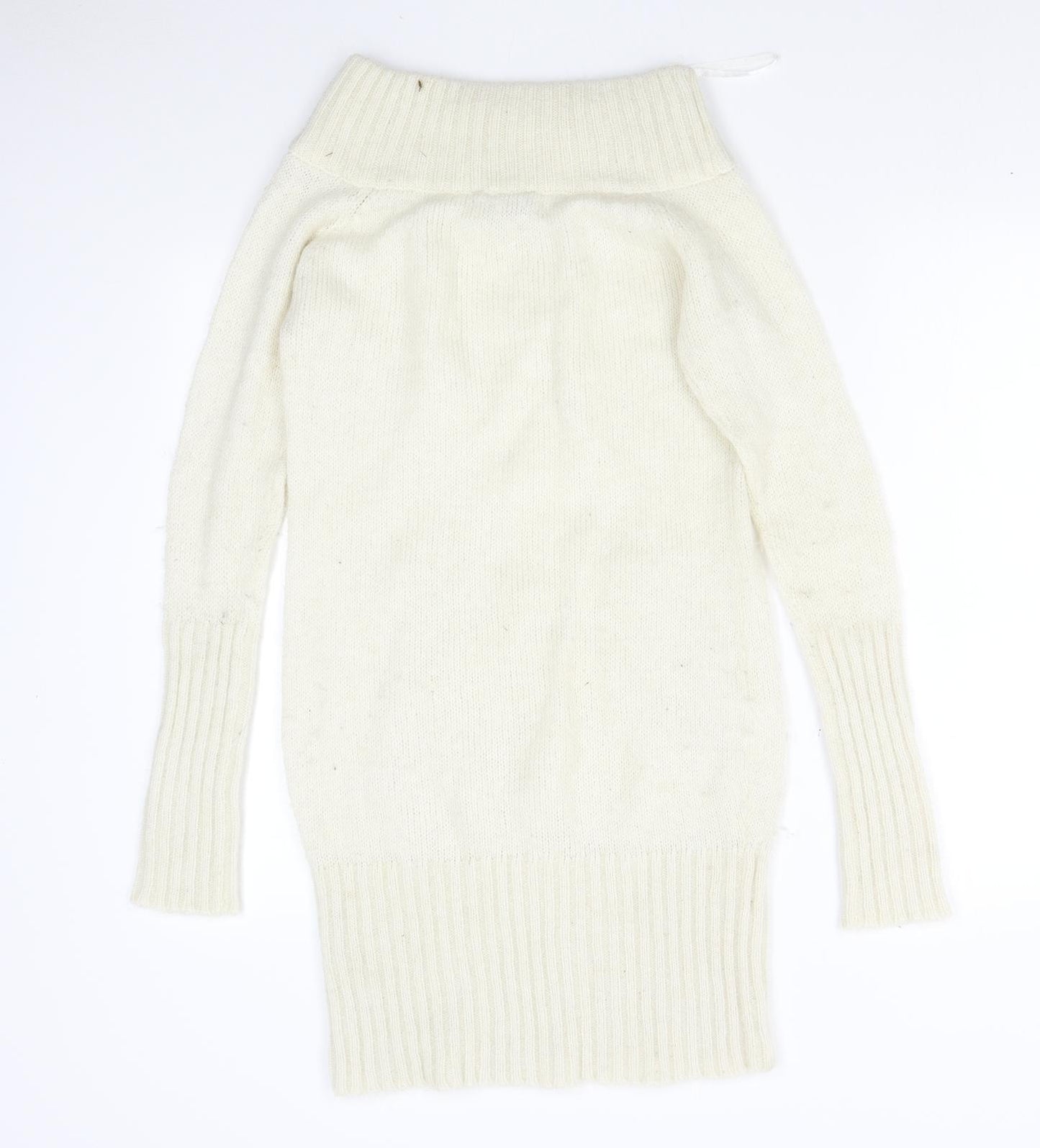 H&M Womens Beige  Knit Jumper Dress  Size 12