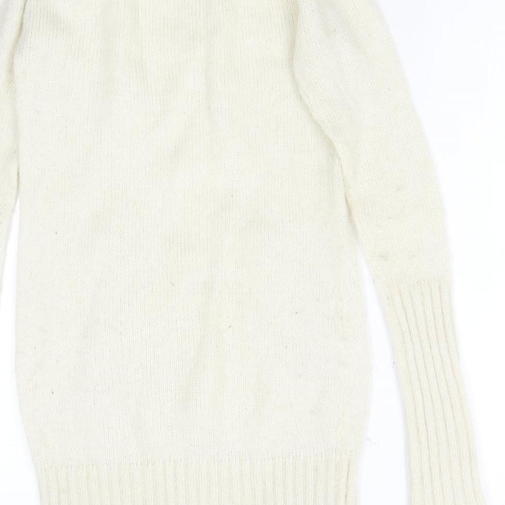H&M Womens Beige  Knit Jumper Dress  Size 12