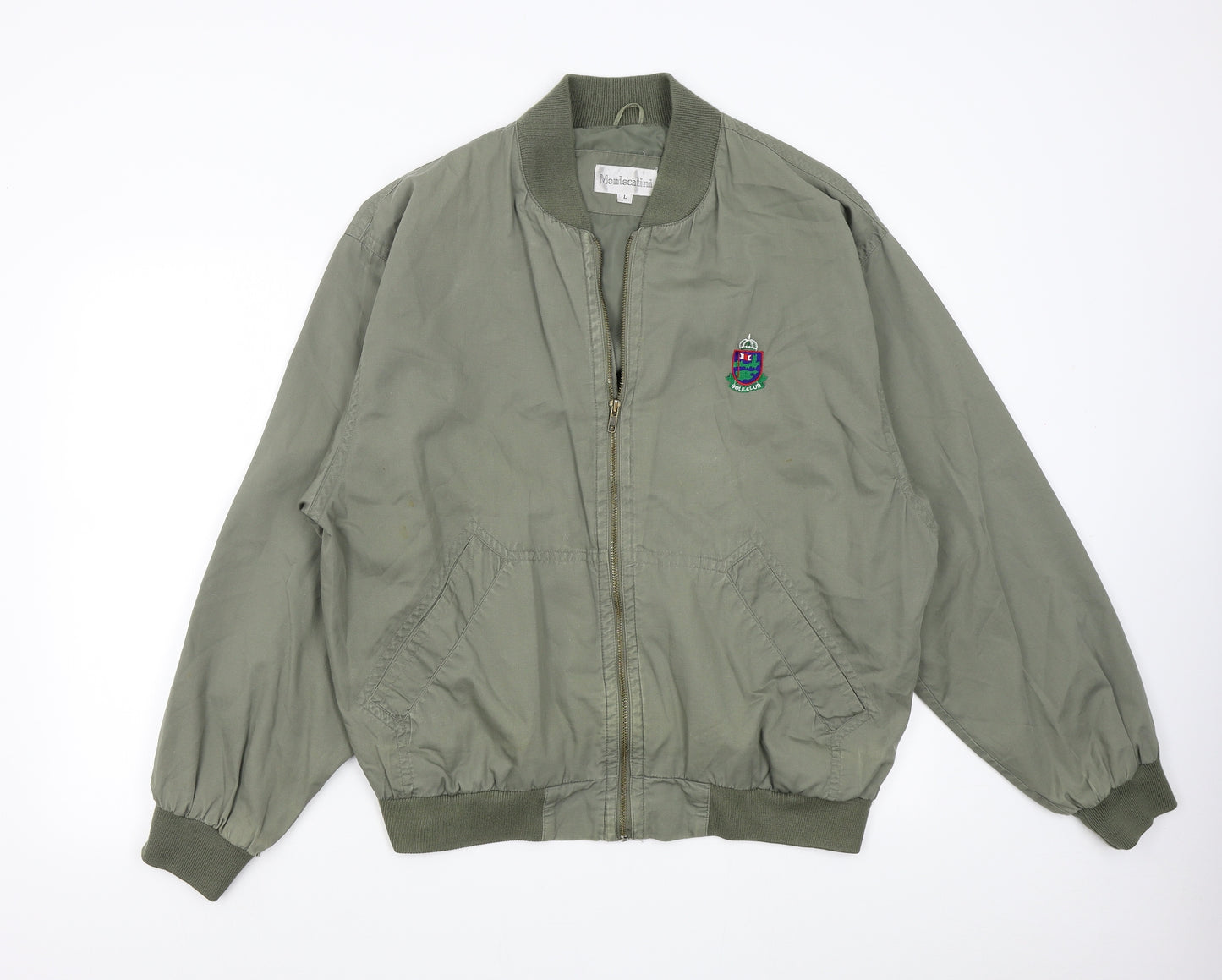 Montecatini Mens Green   Bomber Jacket Jacket Size L  - Golf Club