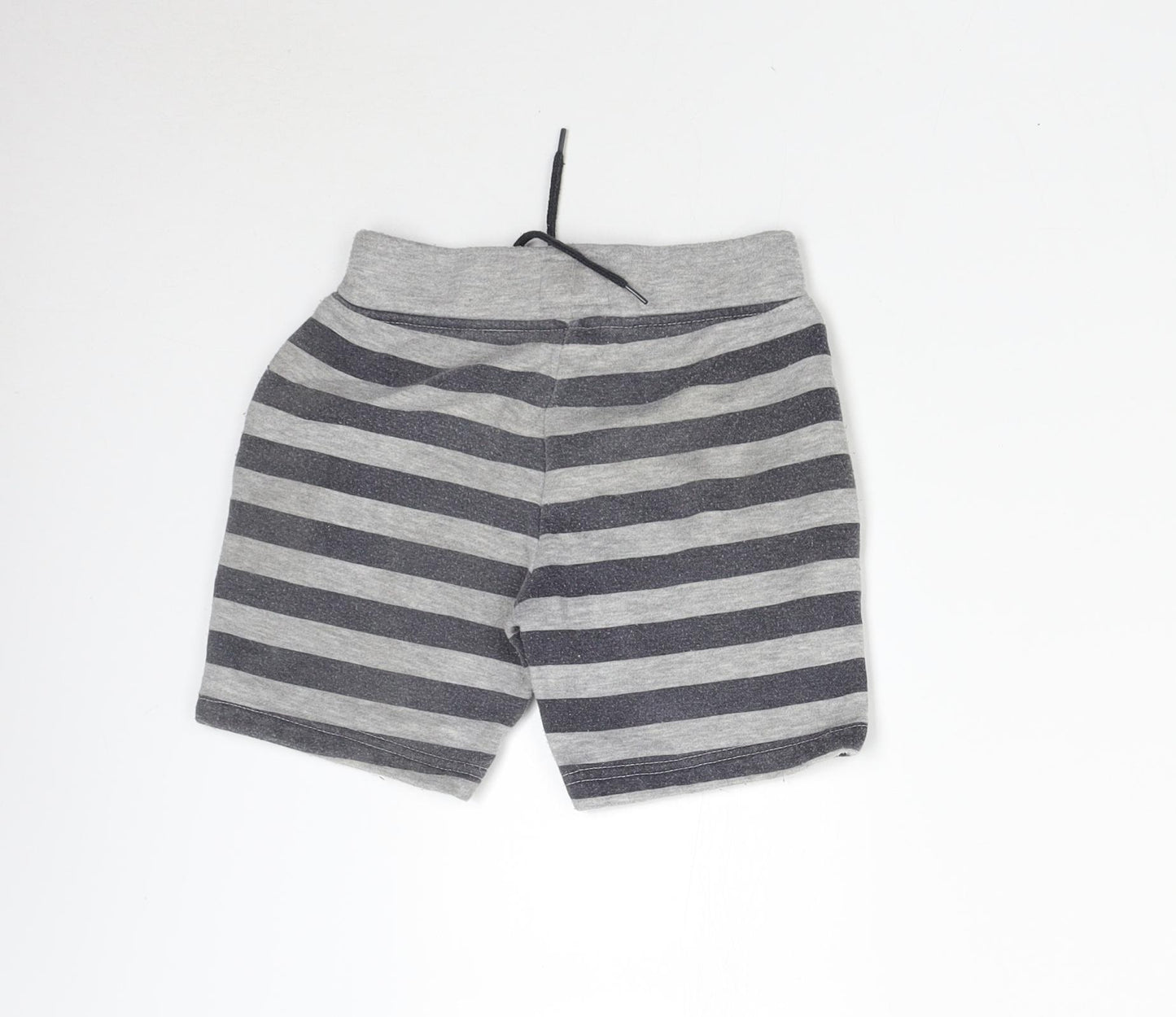 Primark Boys Grey Striped  Sweat Shorts Size 3-4 Years