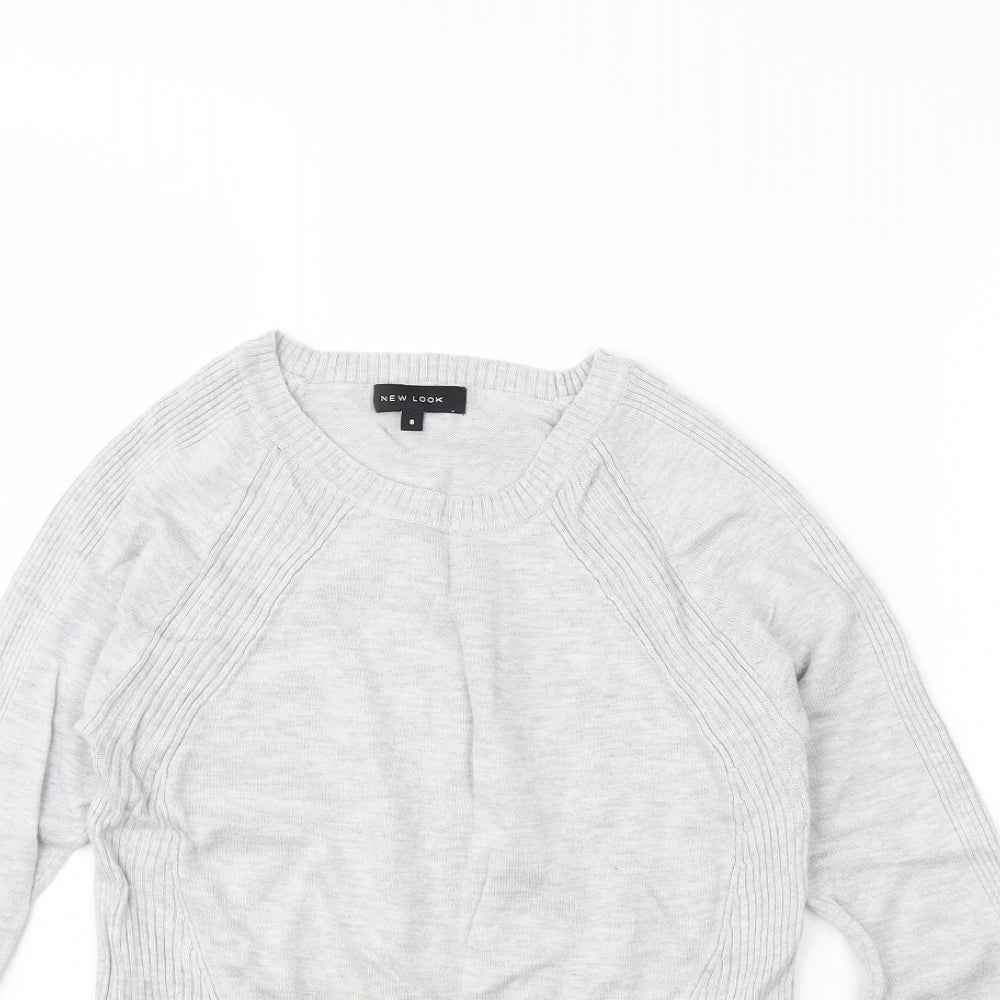 New Look Womens Grey   Pullover Jumper Size 8