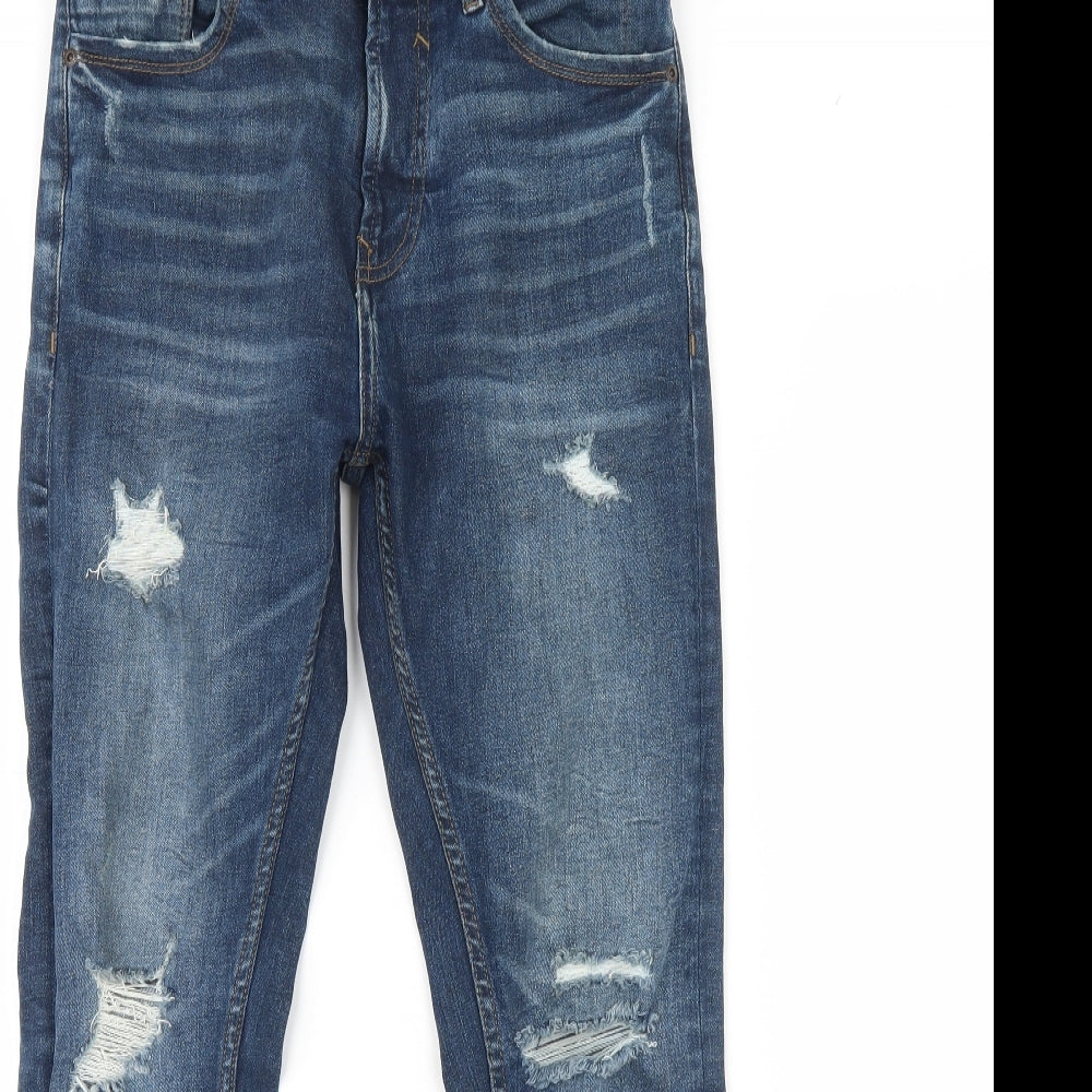 Pull&Bear Womens Blue  Denim Skinny Jeans Size 8 L28 in