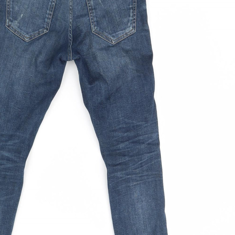 Pull&Bear Womens Blue  Denim Skinny Jeans Size 8 L28 in