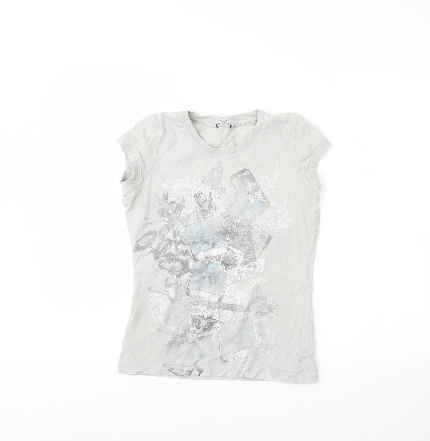 New Look Womens Grey   Basic T-Shirt Size 10