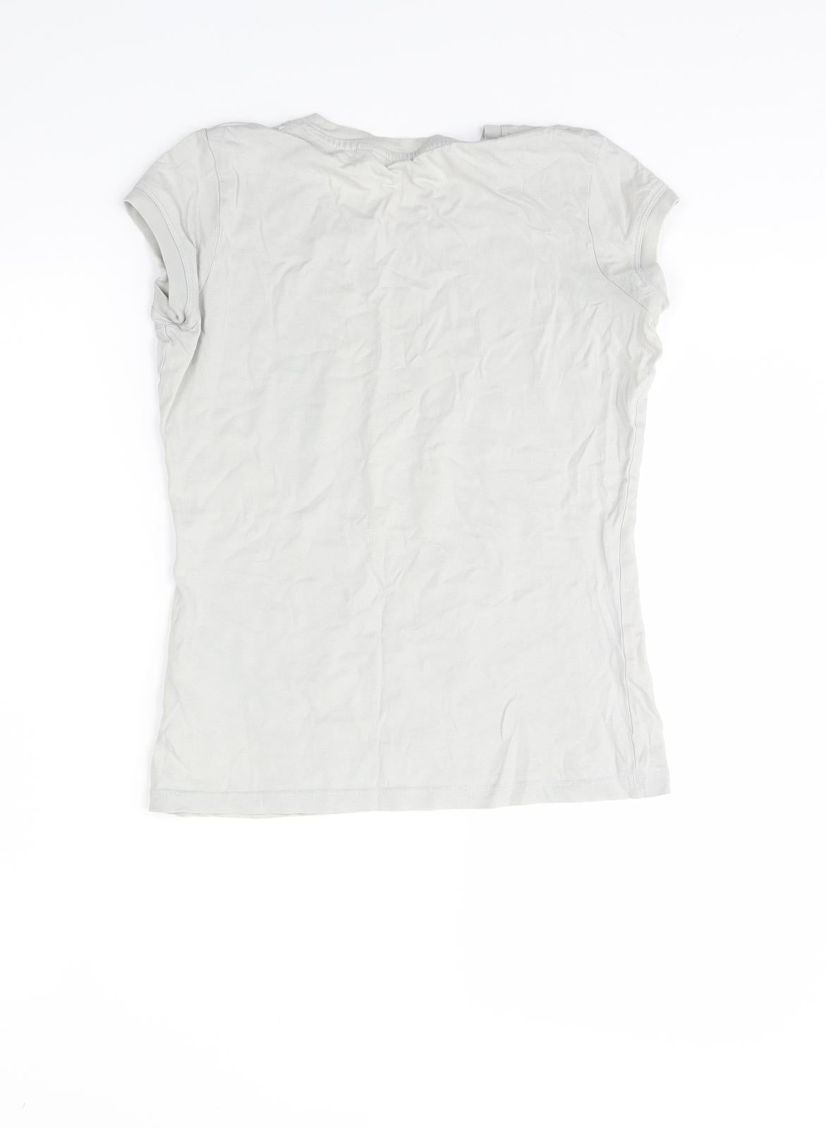 New Look Womens Grey   Basic T-Shirt Size 10