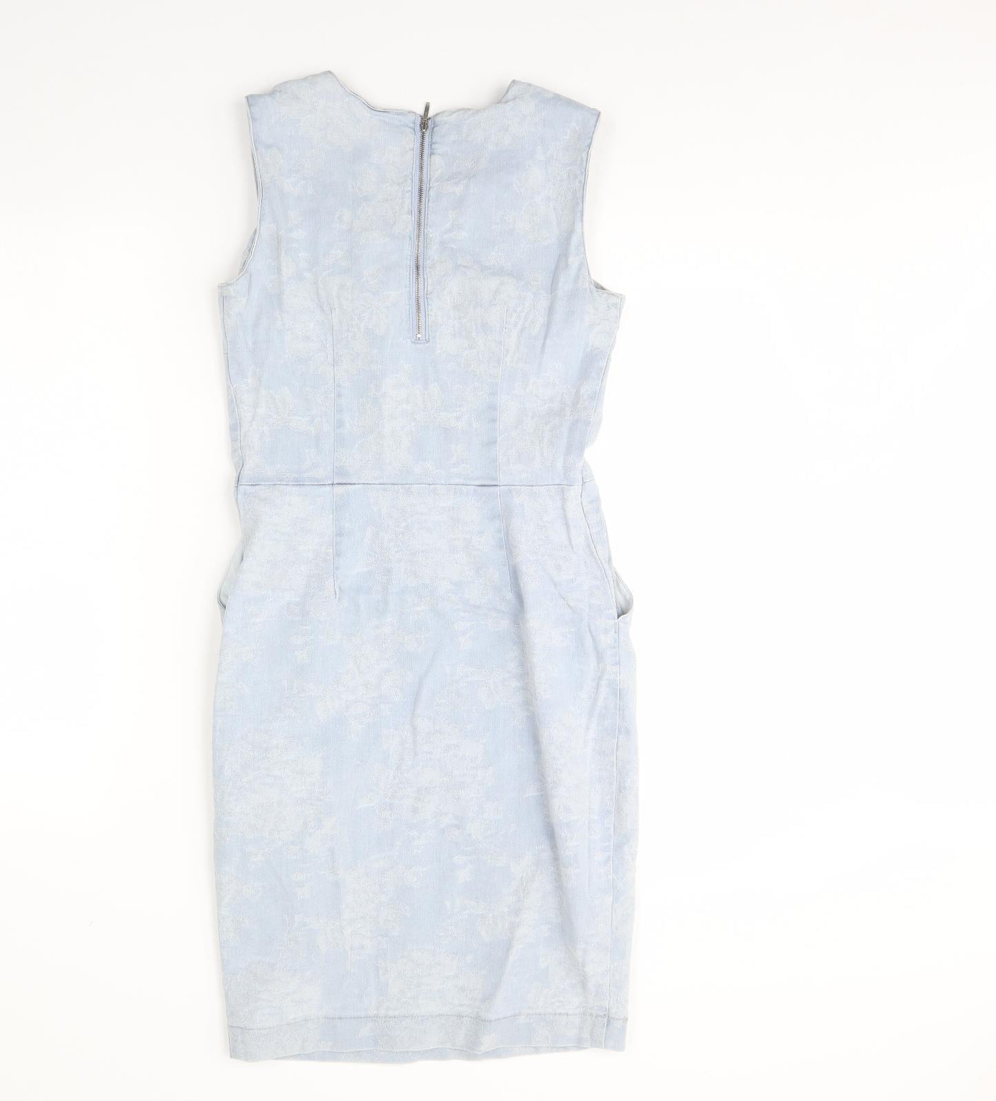 NEXT Womens Blue   Pinafore/Dungaree Dress  Size 6