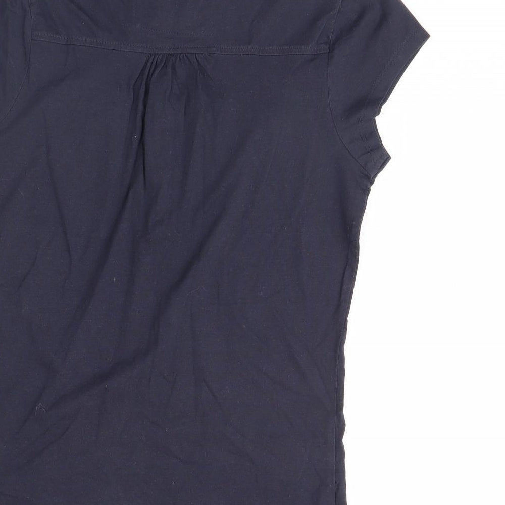 Papaya Womens Blue   Basic Polo Size 12