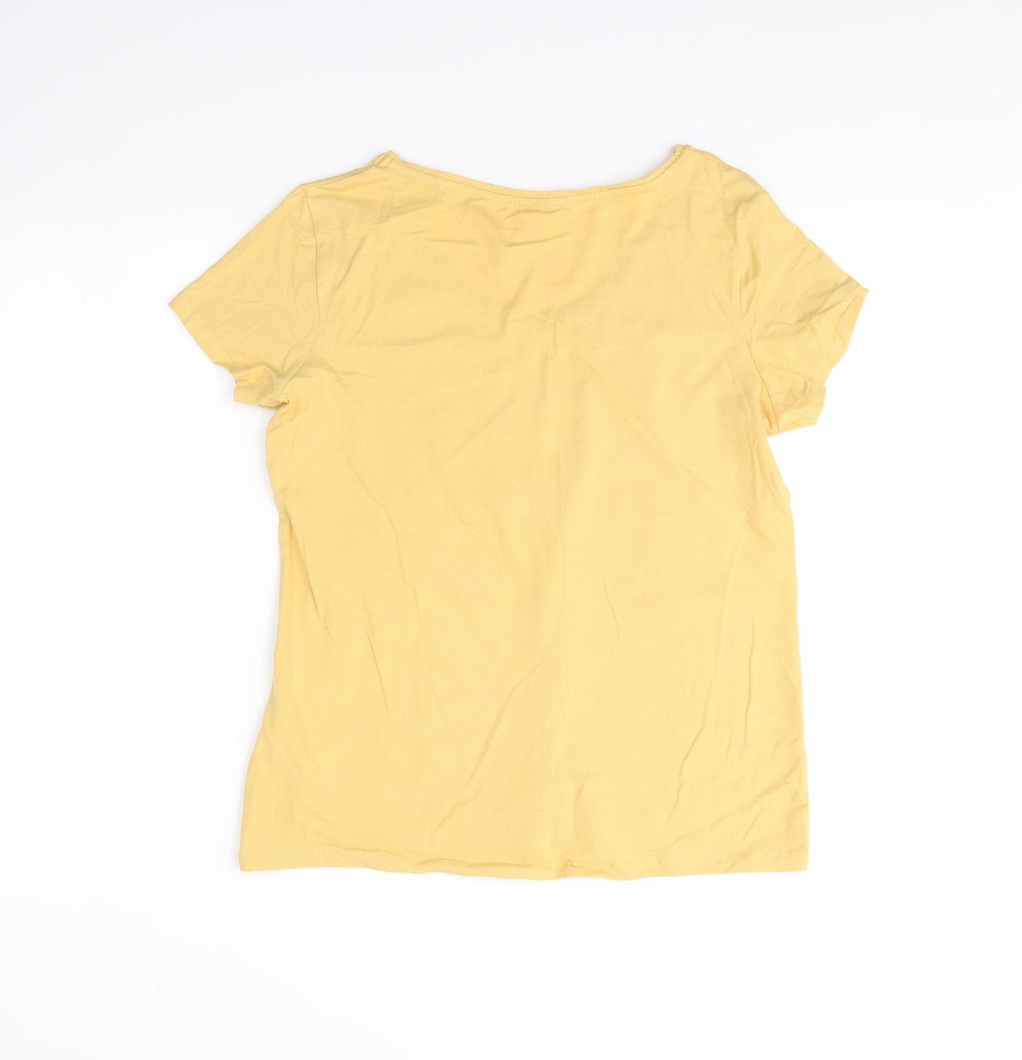 Primark Womens Yellow   Basic T-Shirt Size L