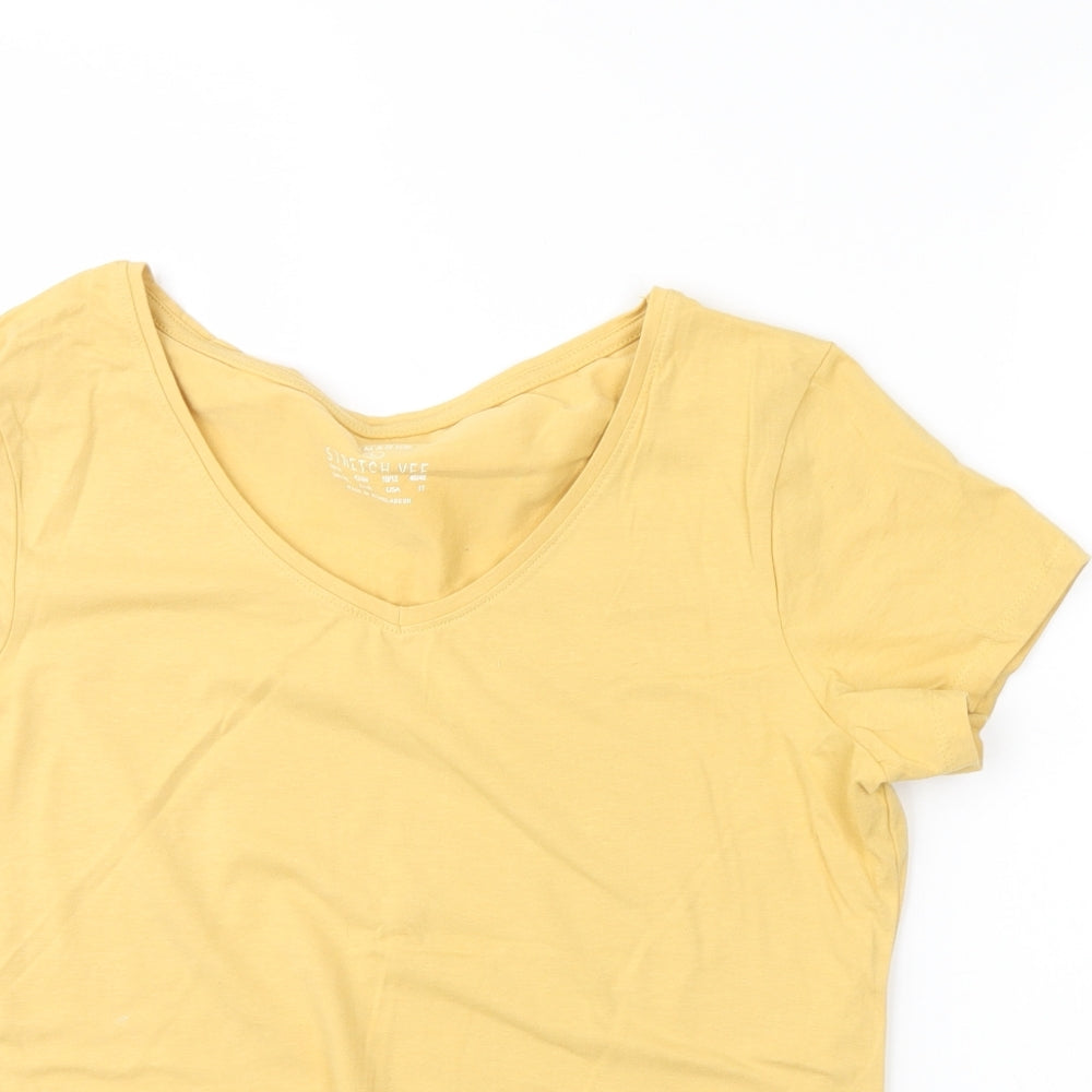 Primark Womens Yellow   Basic T-Shirt Size L