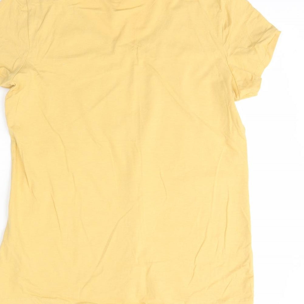 Primark Womens Yellow   Basic T-Shirt Size L