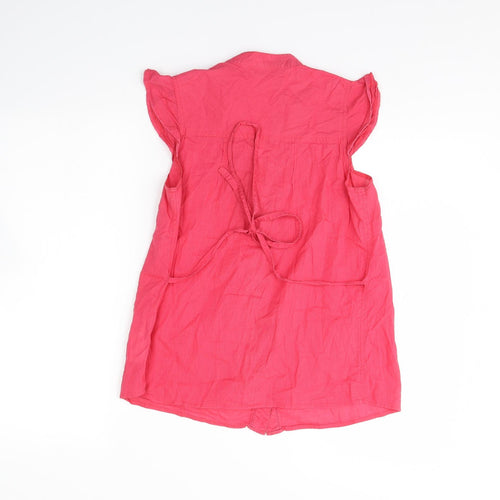 New Look Womens Pink   Basic Button-Up Size 8