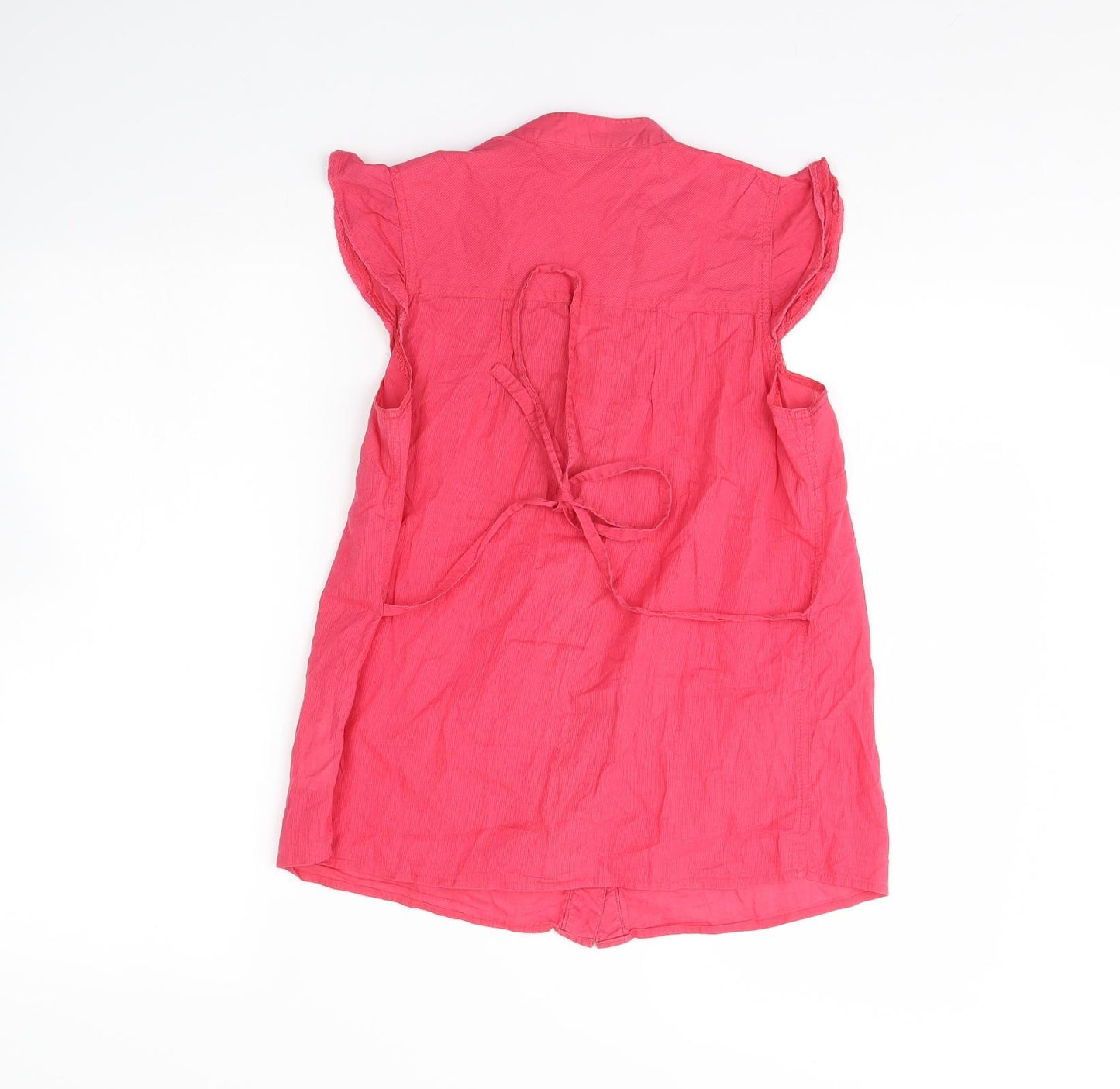 New Look Womens Pink   Basic Button-Up Size 8
