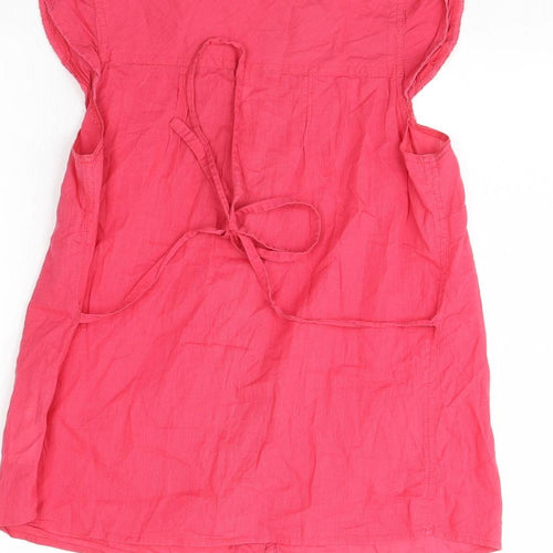 New Look Womens Pink   Basic Button-Up Size 8